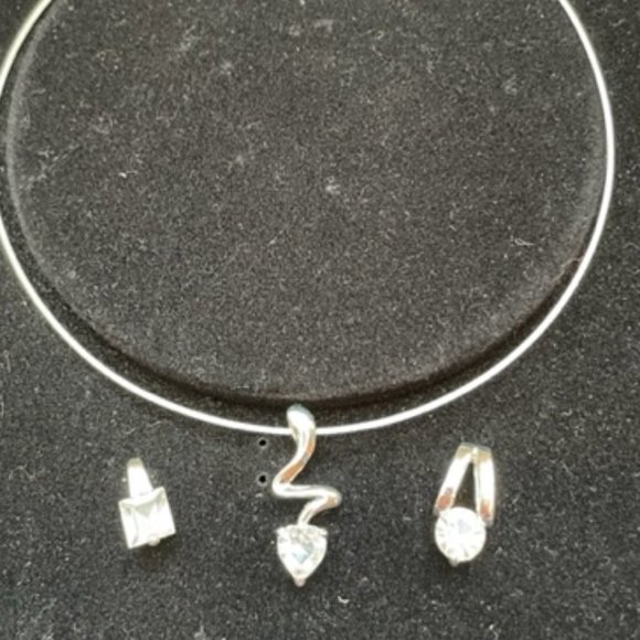 Linda Dano Silver collar necklace - Picture 1 of 9
